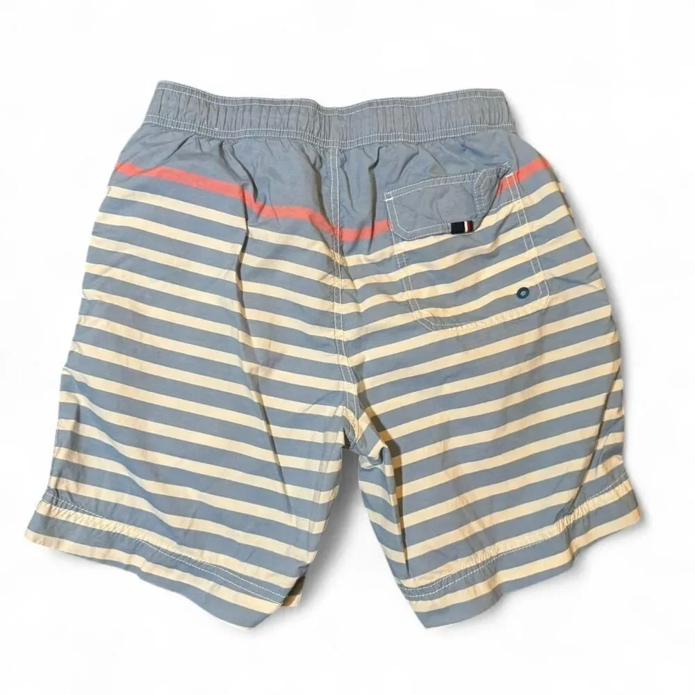 Tommy Hilfiger Men's blue and white striped swim shorts trunks size Medium